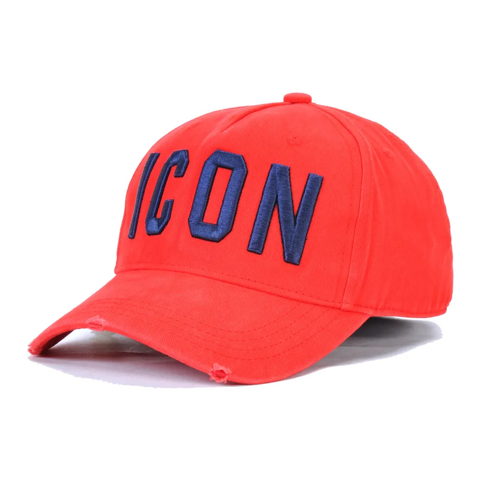 

dsq2 brand hat men Baseball Caps High Quality 100% cotton unisex Adjustable Baseball Caps ICON letter black cap for men