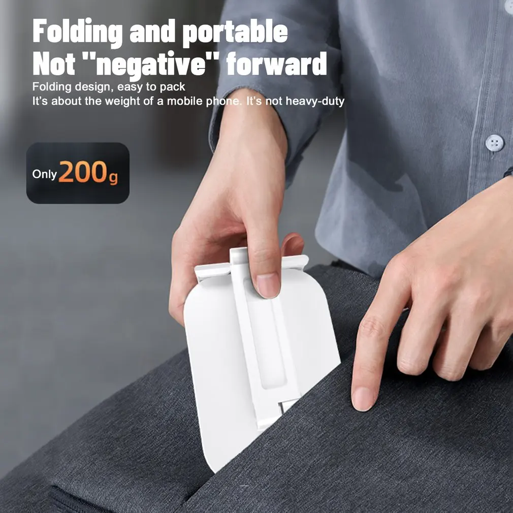 

Foldable Desk Mobile Phone Holder Stand For iPhone iPad Pro Tablet Flexible Metal Table Desktop Adjustable Cell Smartphone Stand