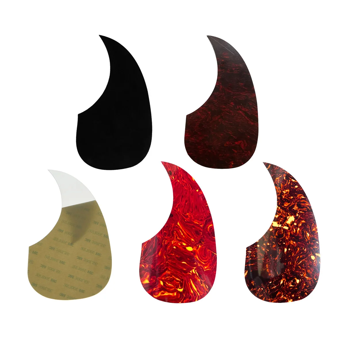 

40''/41"Folk Acoustic Guitar Pickguard Teardrop Style Pickguard Self-adhesive Guard Sticker Comma Shape Scratch Plate