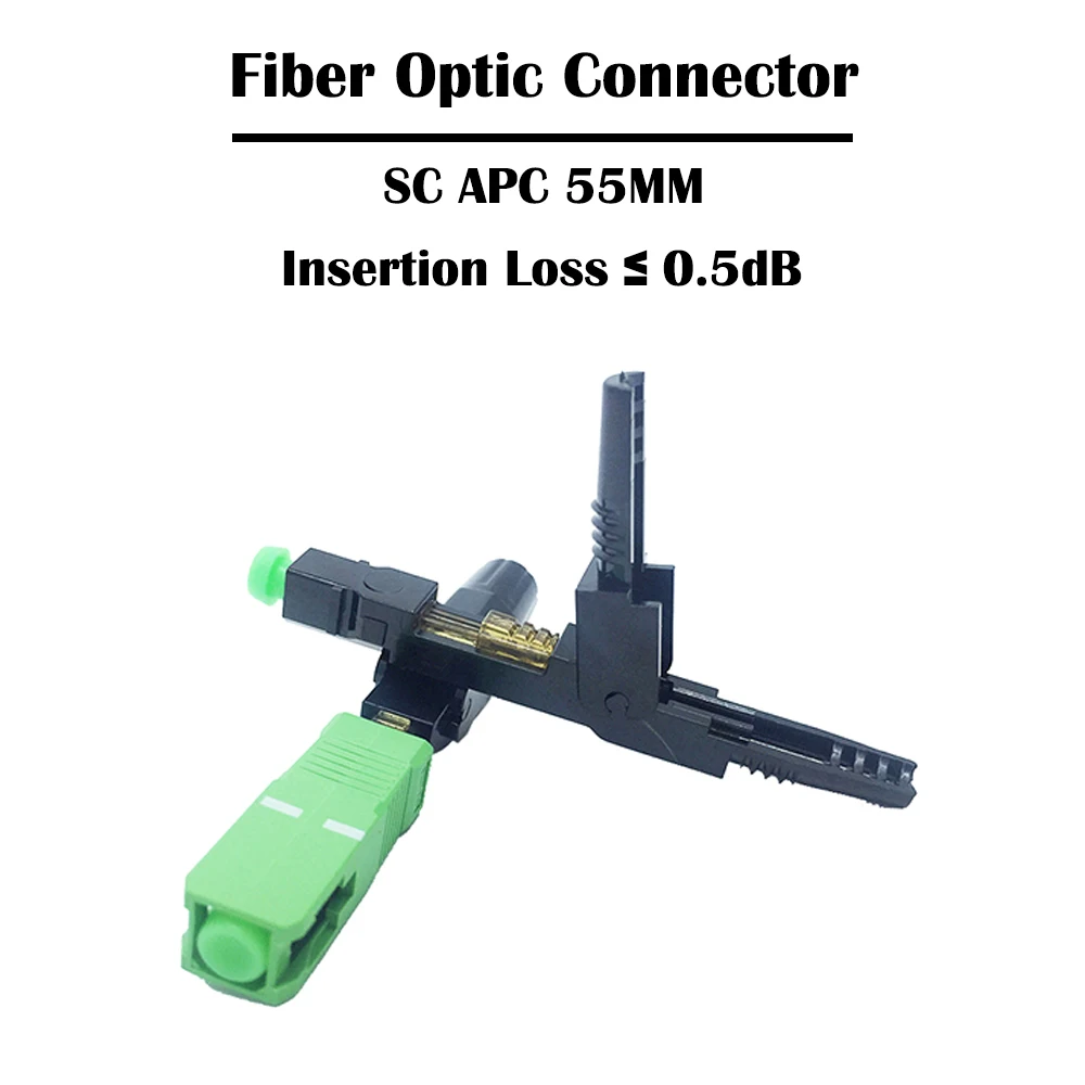 10 шт./лот SC APC/UPC оптоволоконный соединитель холодное подключение FTTH 55 мм/52 мм