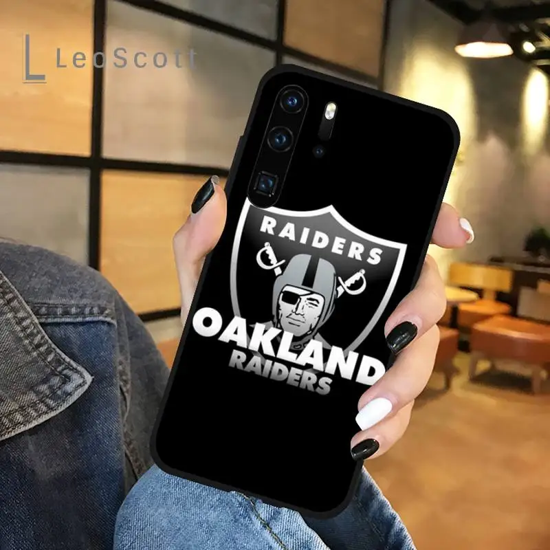 

luxury design Oakland Raiders Phone Case For Huawei honor Mate P 9 10 20 30 40 Pro 10i 7 8 a x Lite nova 5t