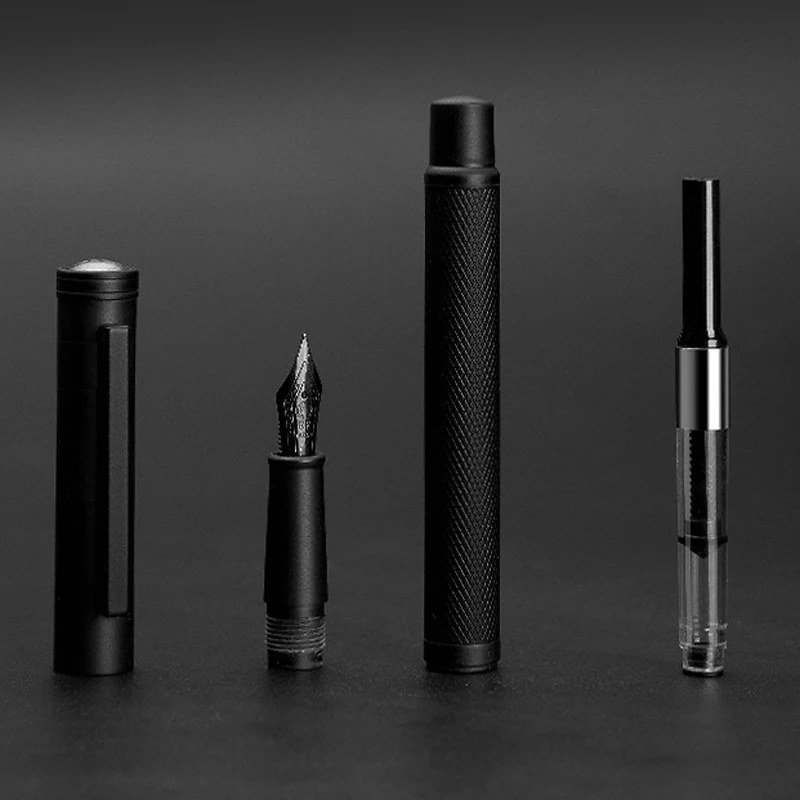 

New Pen 0.5mm Metal Holiday Party Gift Business Pen Box Pen School Commemorative Graduation Gift Student Pen White Black 2021