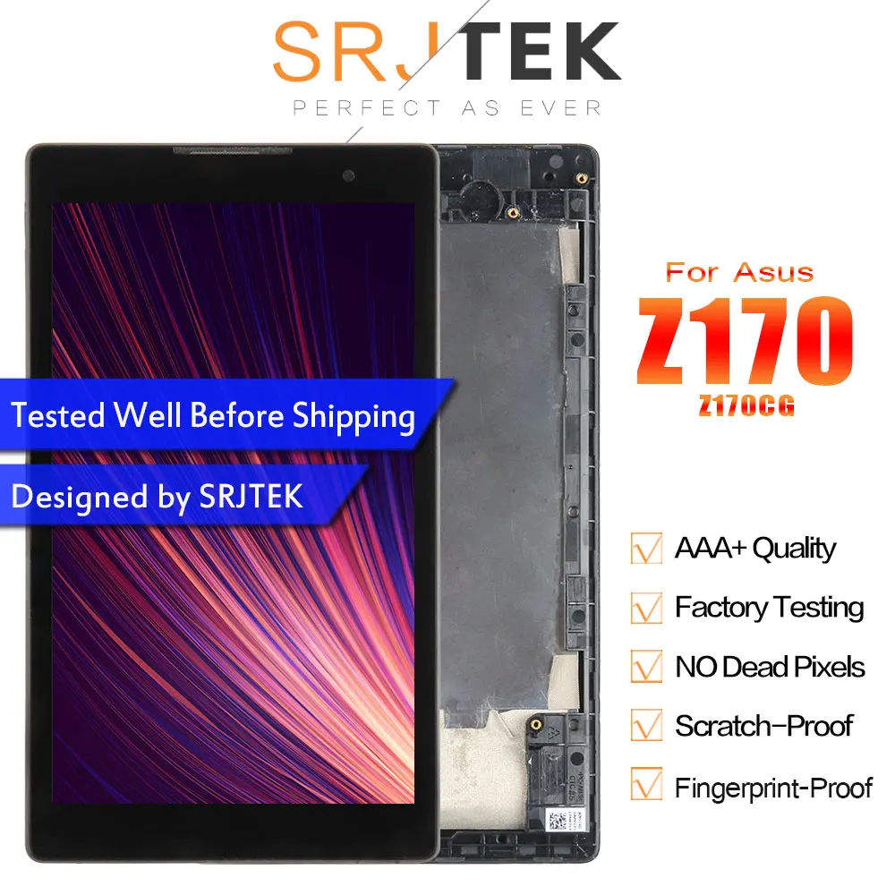 ЖК-дисплей для Asus ZenPad C 7 0/Z170/Z170CG/P01Y экран с матрицей и дигитайзером датчик Z170CG