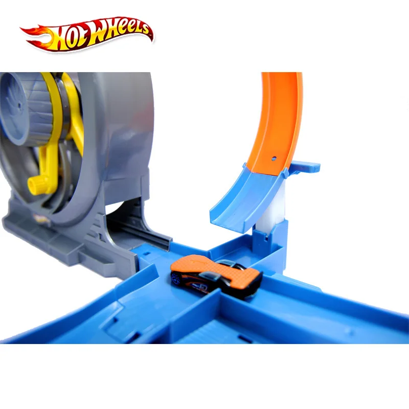 Hot Wheels X9285 Turbing Twister Track Set Fun Play Acceleration Car Toy For Children Educational Building Hotwheels Model Gift on - Сетка из списка горячих колес X9285 с волнообразной трассой - забавная игра с ускорением для детей, обучающая игрушка, стр