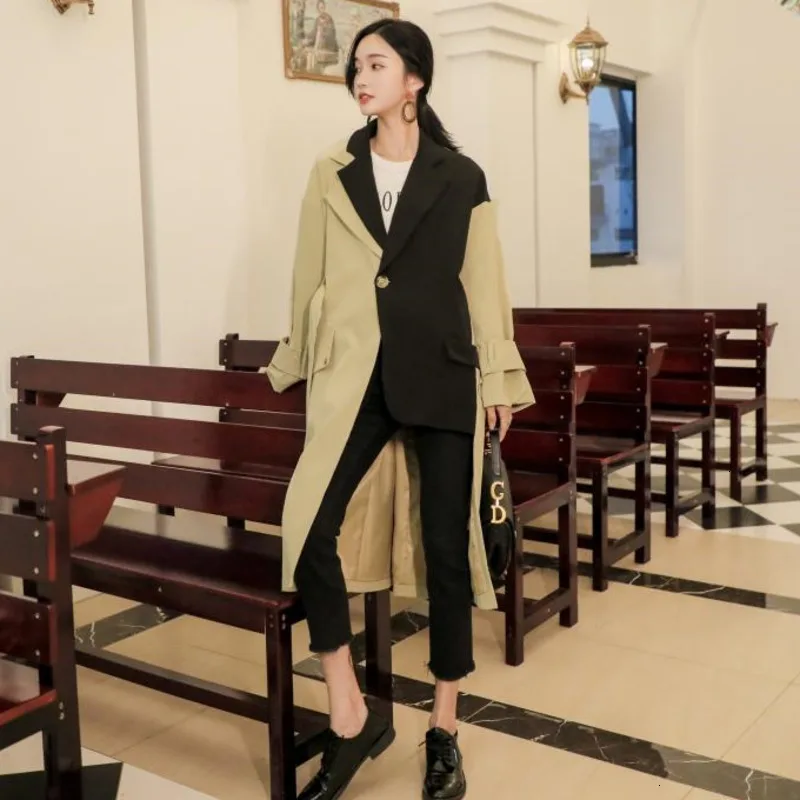 Осень-зима 2020 новые продукты модный костюм с отворотом на одной пуговице