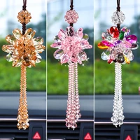 car crystal hanging pendant auto beautiful hanging ornaments rear view mirror auto decoration in automobiles styling accessories