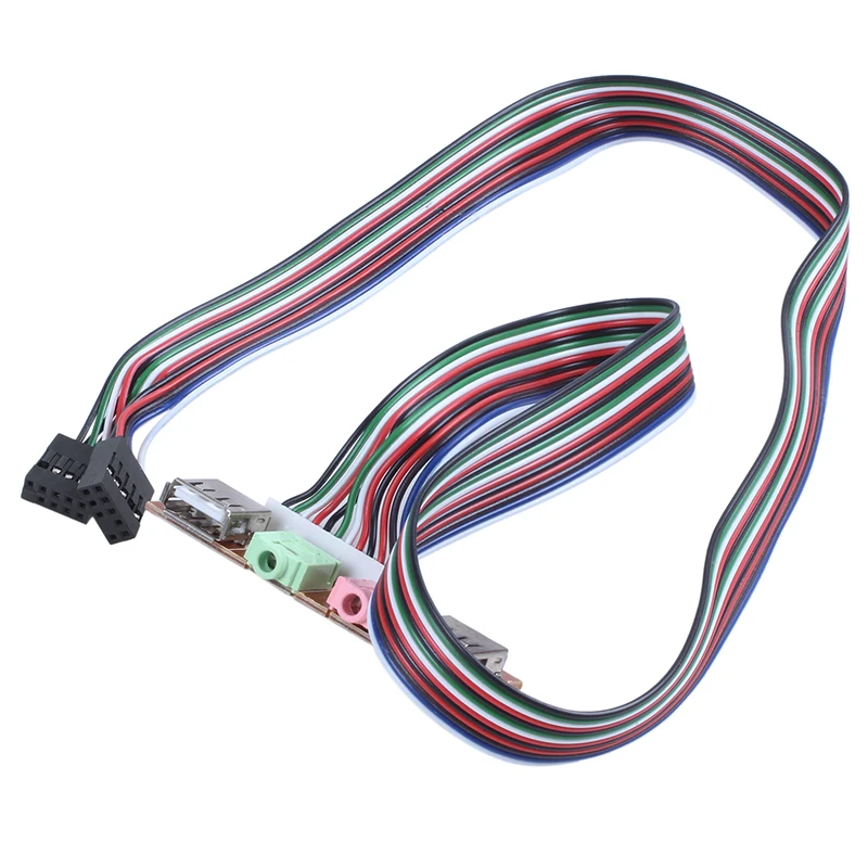 PC Computer USB Port Audio Headset Microphone Cable Support Front Panel | Компьютеры и офис