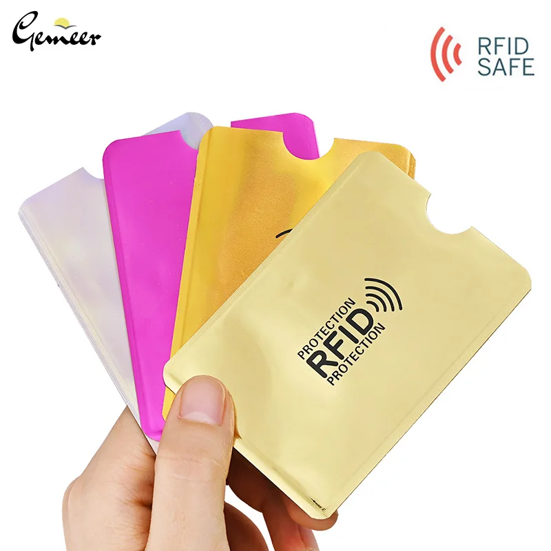 5 шт./компл. чехол кошелек с защитой от радиочастотной идентификации Чехол для