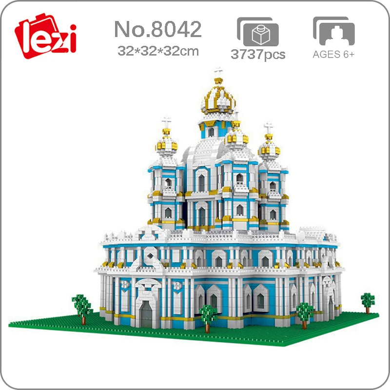 Конструктор монастырь Smolny для России сделай сам | Игрушки и хобби