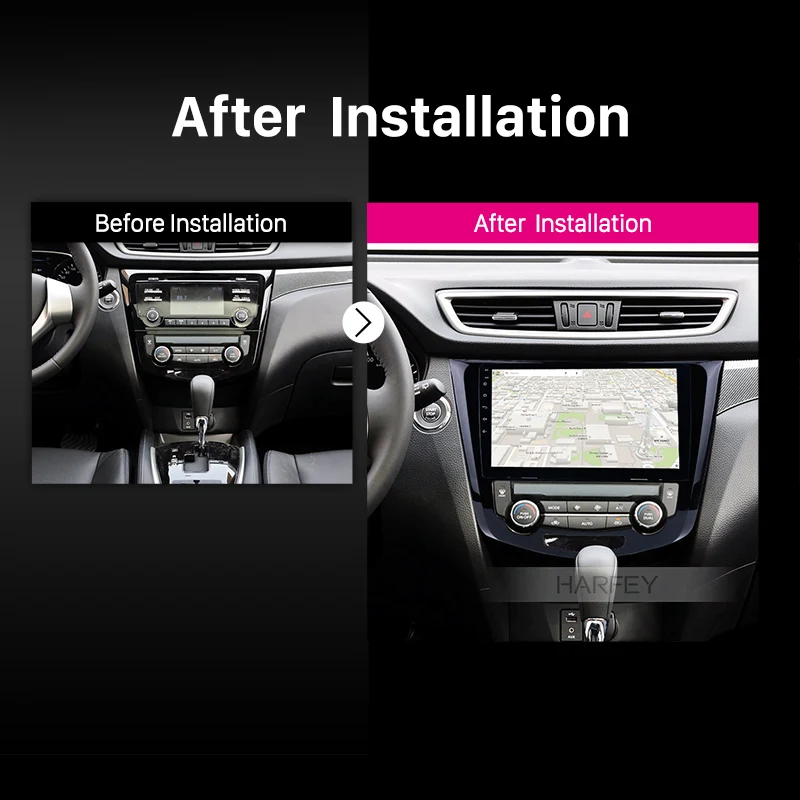 Harfey 2 Din Android 10 0 1 дюймов мультимедийный плеер для 2016 Nissan Qashqai автомобильное радио
