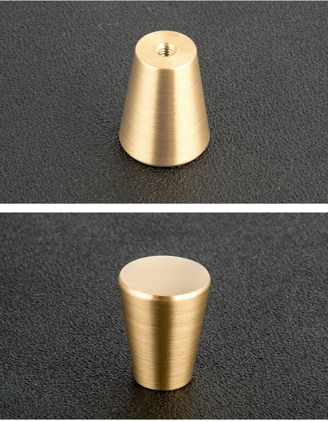 Латунные ручки двери шкафа конус простой европейский китайский для выдвижного