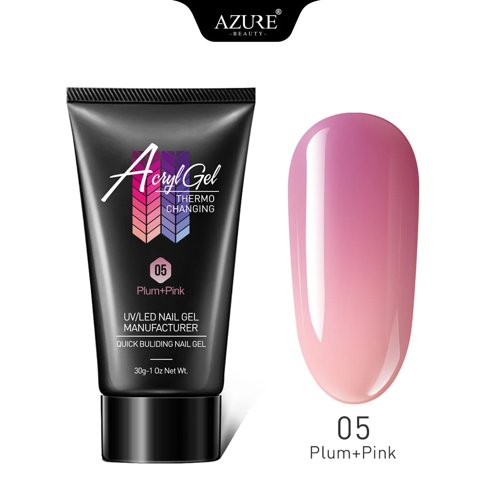 Azure beauty 30 г УФ-гель для дизайна ногтей с кристаллами, СВЕТОДИОДНЫЙ УФ-гель для ногтей - Цвет: 5