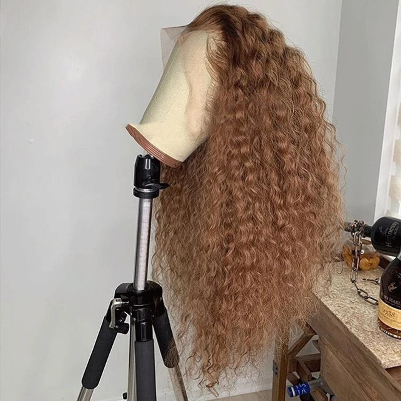 

Thick Curly 13x4 Lace Front Human Hair Wigs 150/200/250 Full Density Baby Hair Blonde Curly 13x6 Lace Front Wig