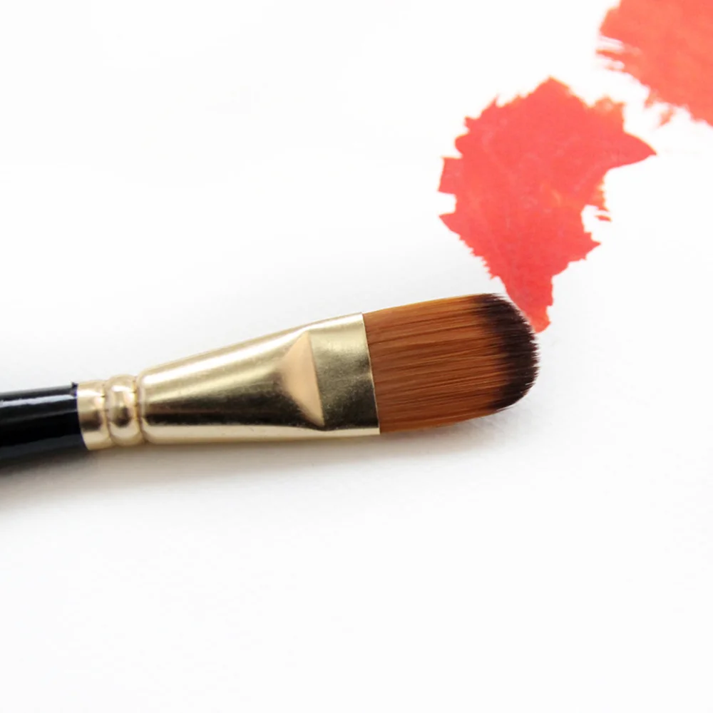 

20Pcs Paint Brush Set Nylon Hair Brushes Art Painting Tool Set for Watercolor Oil Painting Brushes Set(Black)