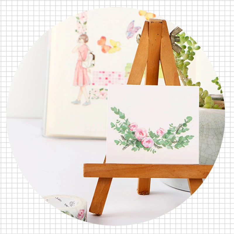 Лента для маскировки цветов растений 15 мм * 7 м милая Васи Скрапбукинг японская