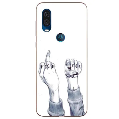 Чехол роскошный чехол из ТПУ и силикона чехол s для MOTO One power Phone задняя крышка для MOTO P40 Funda Coque - Цвет: W8
