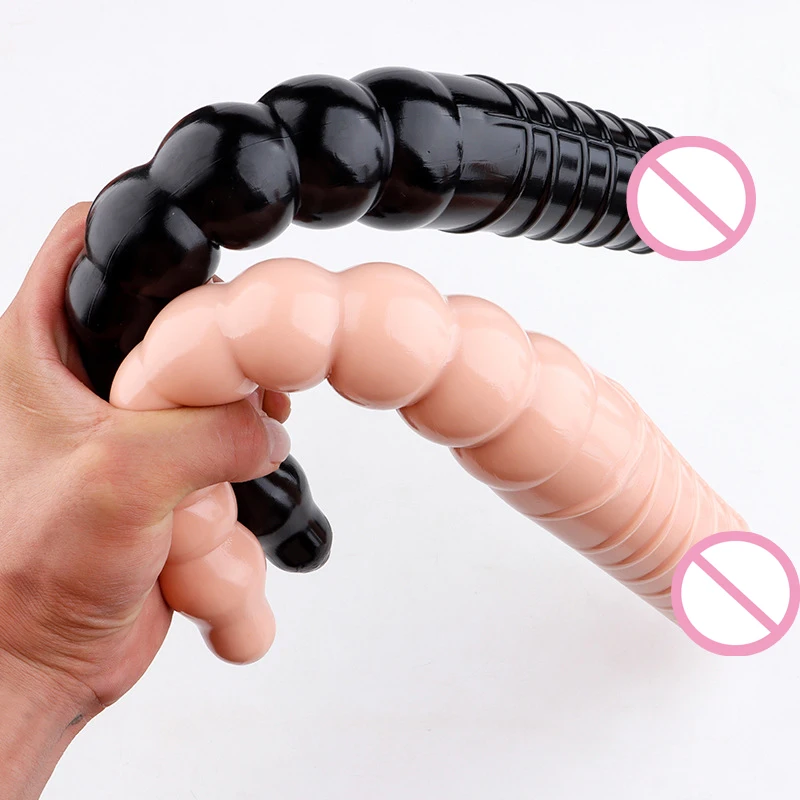 Новые 40 см мягкие длинные большой тянуть шарики Анальная пробка двойная головка