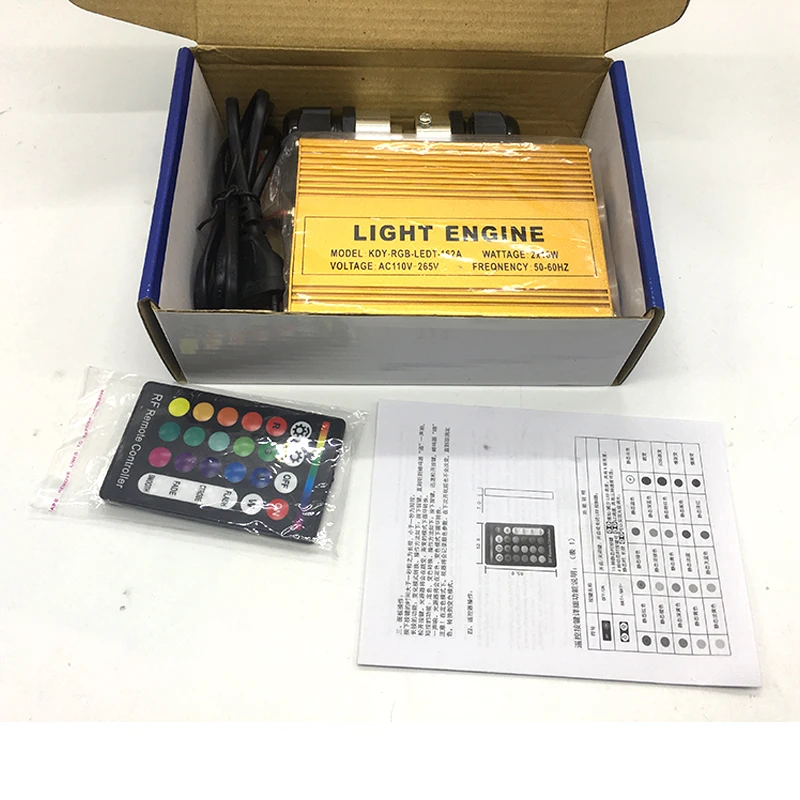 Золотая алюминиевая двойная головка 2*16 Вт светодиодный волоконно оптический