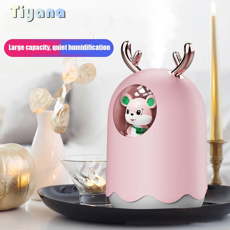 

USB Small Night Light Air Spray Humidifier Household Nano Fog Mute Desktop Office Hydrating Car Aromatherapy Air Purifier Gift 6