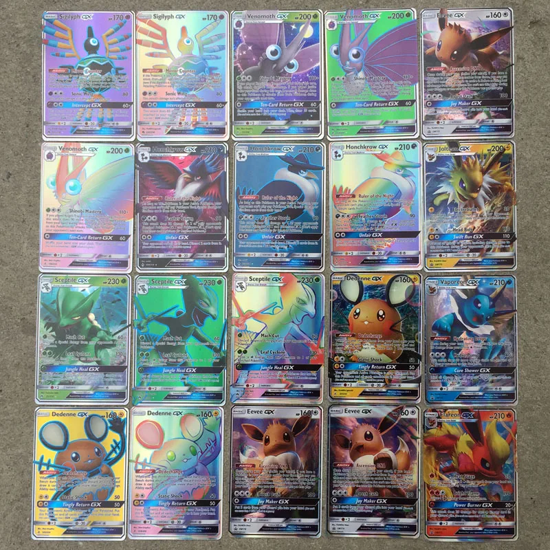 Новые карты покемон Charizard blastise Venusaur Mewtwo TAG TEAM Flash Card цвета игровая коллекция карт