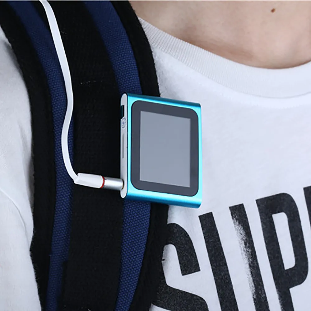 ClipMP4 плеер портативный тонкий ЖК экран музыкальный Спорт MP4 Поддержка FM радио