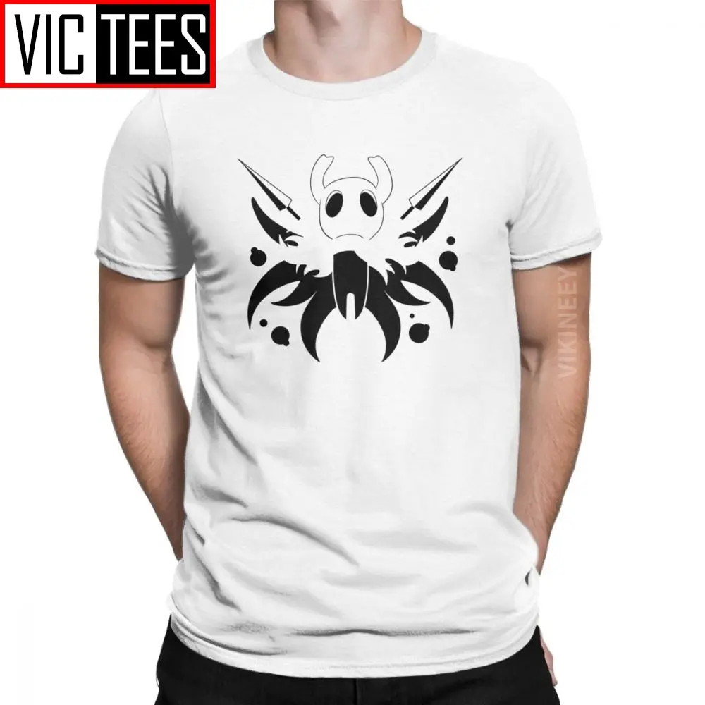 Hero Of Dirtmouth Hollow Knight Tshirt Men Skull Video Game Casual Pure Cotton T Shirt Winter Camisas Hombre