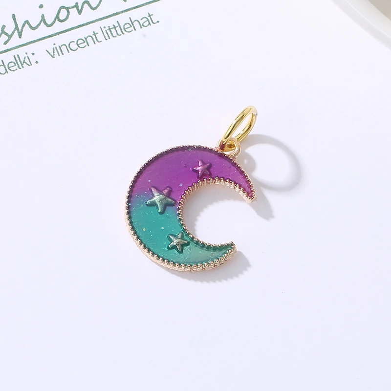 Бусины из сплава Космический золотой цвет подвеска в виде кошки кролика планеты