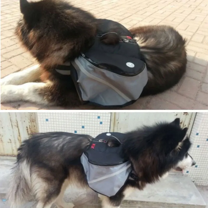 Для питомца рюкзак для собак загрузочный мешок еды бутылка воды путешествий на