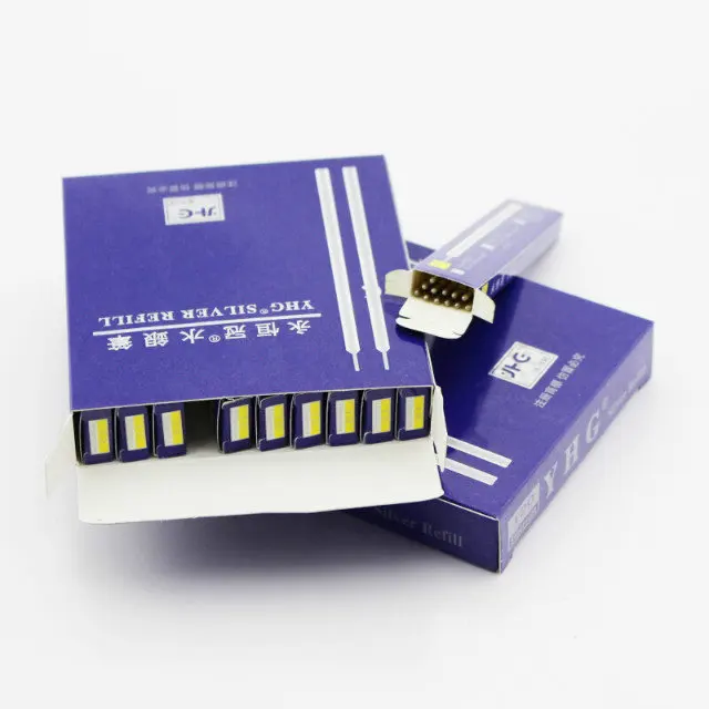 Металлическая трубка серебряные стержни кожаная ручка чернильные маркеры для