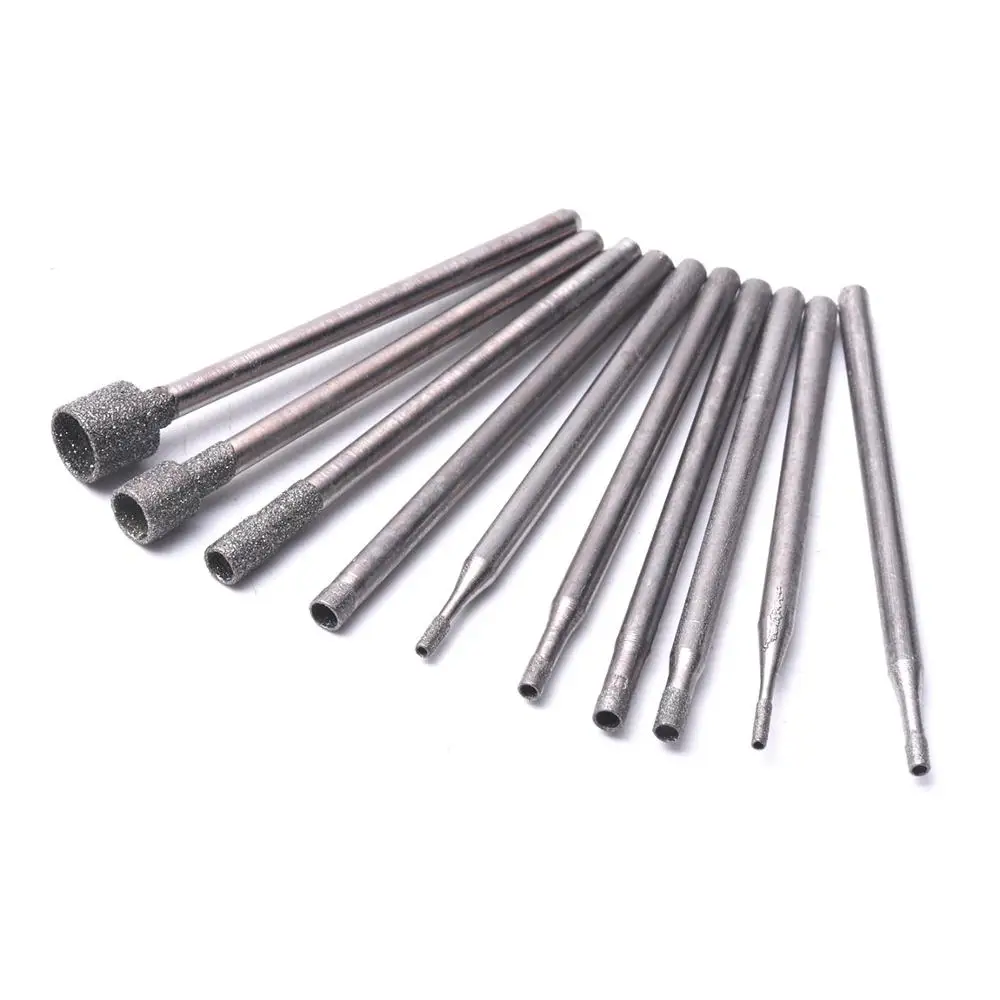 40/50/60/80 шт Аксессуары Dremel 2 35 мм хвостовик цилиндра Алмазные Заусенцы точка