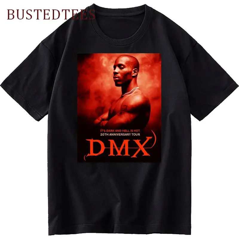 

Новинка, женская одежда DMX Rap Legend 2021, футболки большого размера, повседневные Модные Топы в стиле Харадзюку, свободные уличные футболки с гра...