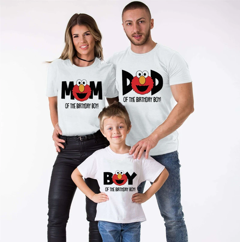 Семейная Одинаковая одежда Улица Сезам футболка для мамы и меня одинаковые