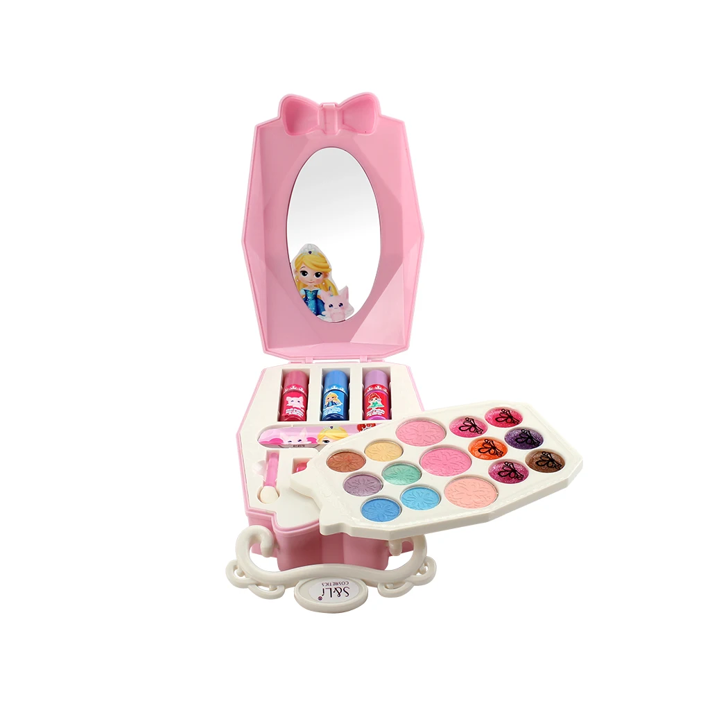 Игрушки для макияжа девочек Волшебная коробка моющийся детский набор с