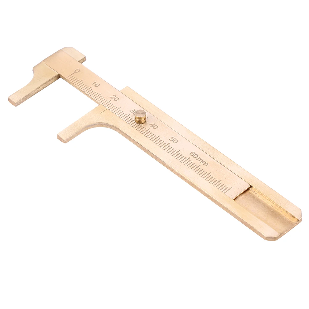 

Handnote Brass Ruler Vernier Caliper For Measuring Holes Red Copper Clipers Ruler Double Scale Office School Supplies
