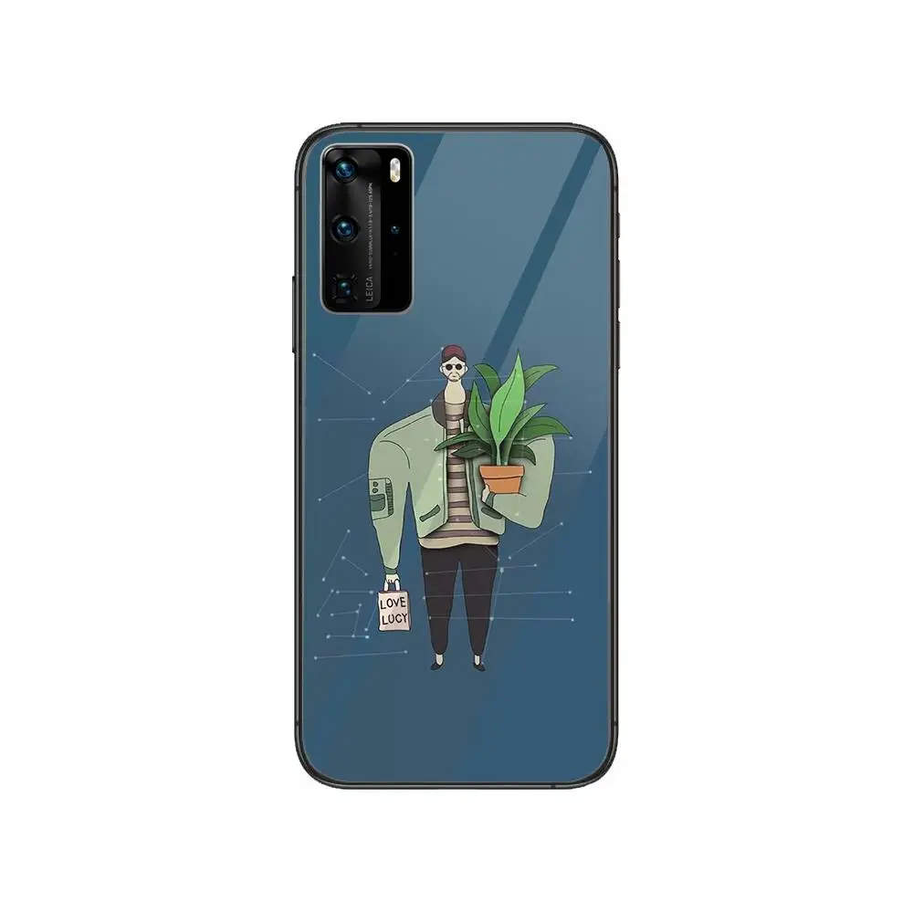 

Cute Couple Killer Leon Phone Case For Huawei P 40 30 20 10 9 8 Lite E Pro Plus Black Etui Coque Painting Hoesjes comic fas