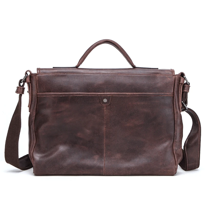 Men's Leather Bag Briefcase Office Bags for 15'' Laptop Men Bag Genuine Leather Laptop Bags Male Totes Briefcase Handbags