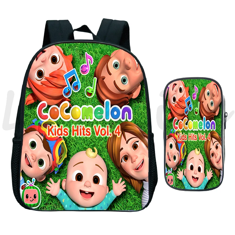 

Mochila Cocomelon Kindergarten Bags Pencil Case 2pcs Set Kids Cartoon Backpack Children Schoolbag Baby Bookbag Primary Rucksack