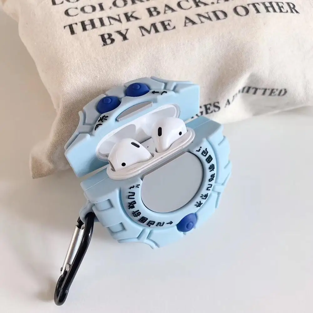 3D Прекрасный Digimon bugbear Digivice корпусы гарнитурные для Apple Airpods 1/2 силиконовый защитный чехол для наушников