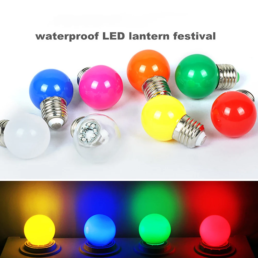 Цветная светодиодная лампа E27 для бара красная синяя зеленая желтая розовая