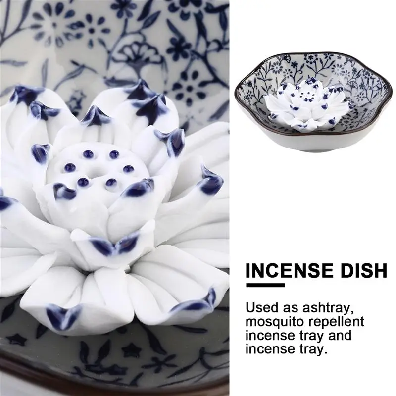 

1PC Creative Lotus Joss-stick Disc Exquisite Joss-stick Censer for Dorm Office