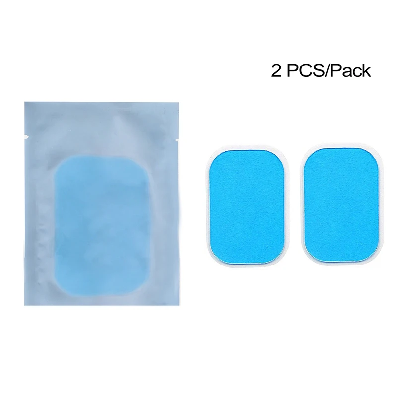 2pcs Replacement Gel EMS мышцы Запасные детали для тренажера гелевые подушечки брюшной тонизирующий пояс стикер Abs обучение массажное приспособление колодки гель патч листы - Цвет: 2pcs Replacement Gel