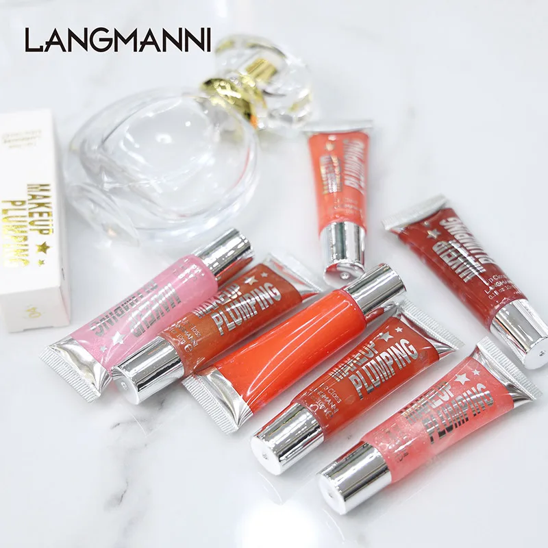 

Moisturizer Lips Plumping Lip Gloss Makeup Volume Lipgloss Long Lasting Mineral Oil Liquid Lipstick Waterproof Shimmer Lip Gloss