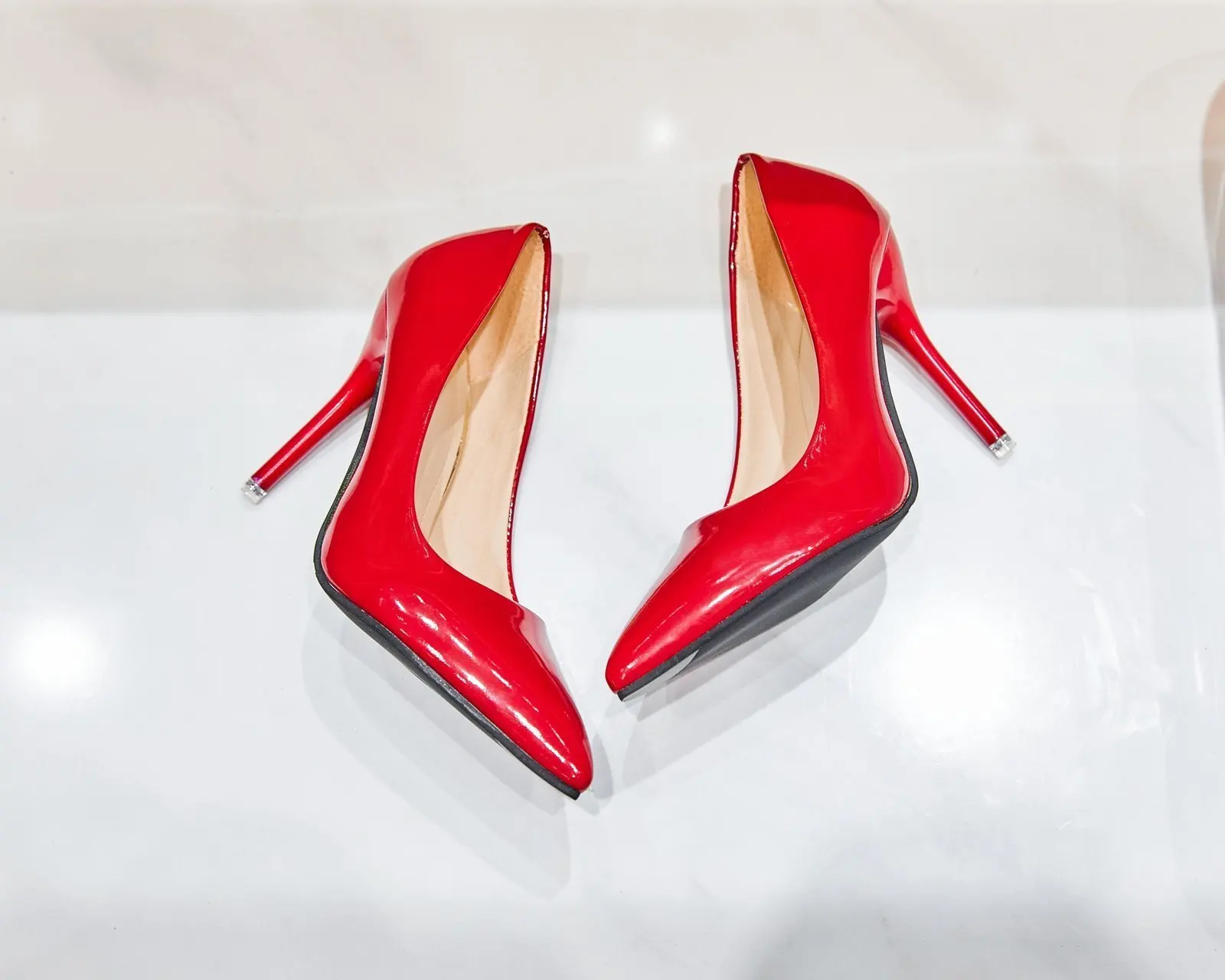 

2021 Fashion Women Pumps High Heels Multicolor Leather Pointed Toe Sexy Stiletto Shoes Woman Wedding Shoes Ladies Banquet Shoes