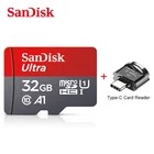 Micro SD карта памяти SanDisk, класс 10, 16-128 ГБ