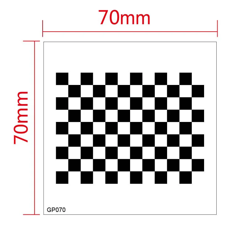 Пленка Калибровочная доска Шахматная оптическая видение клетчатая серия пленка
