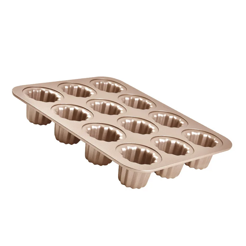 

12 cake molds with bumps and non-stick cake molds square baking pan