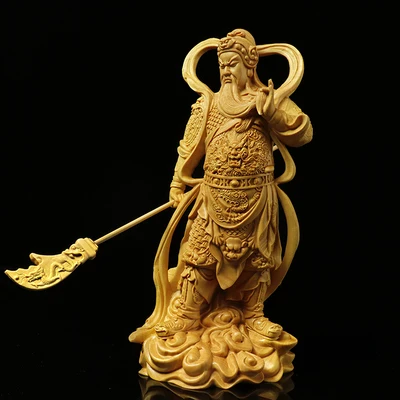 Изысканные украшения Guan Gong Jia Lan Supreme bouddha Bodhisattva, статуя богов-хранителей, аксессуары для домашнего декора - Цвет: A