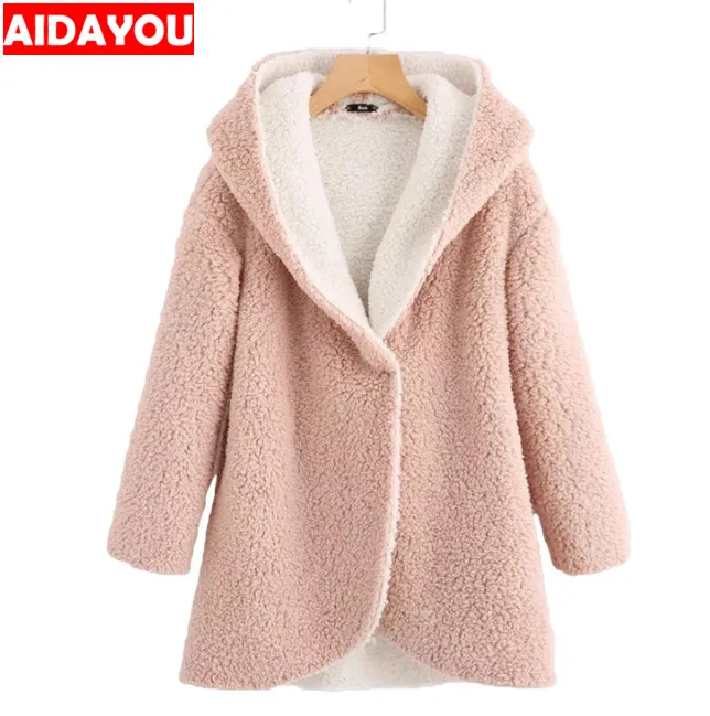 Женское пальто на флисовой подкладке 5XL зимняя куртка Толстая теплая меховая