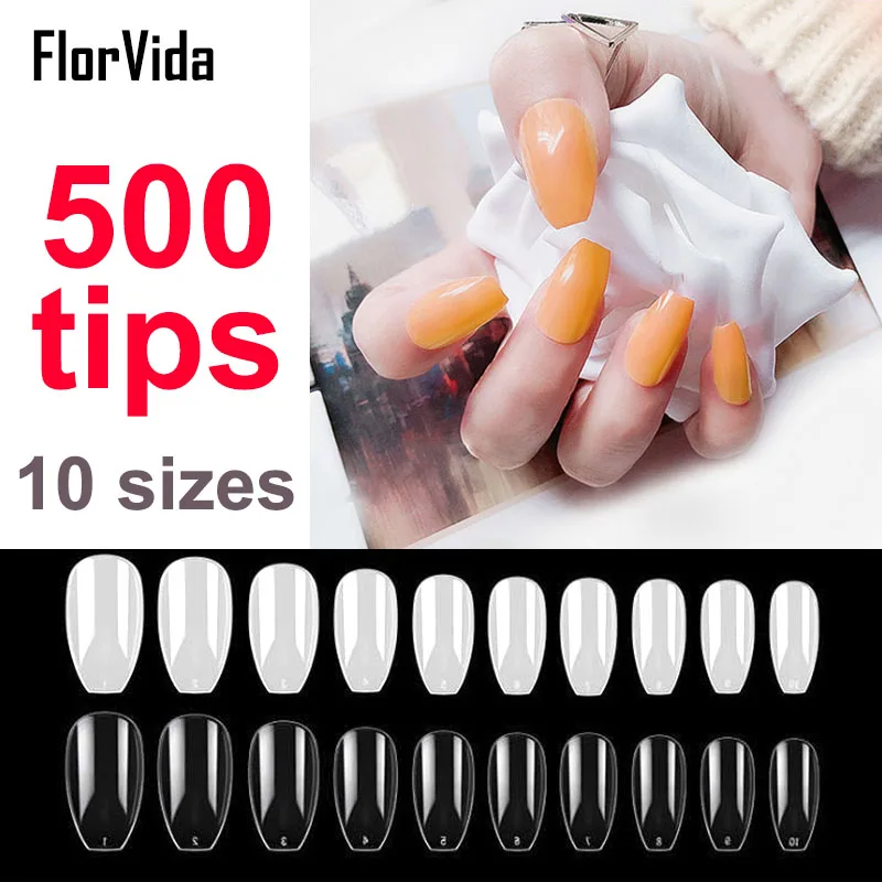 600pcs Short Square Shape False Nail Tips Full Nails Tips Finger Beauty Fake Nails Tips Natural Clear White Style False Nail