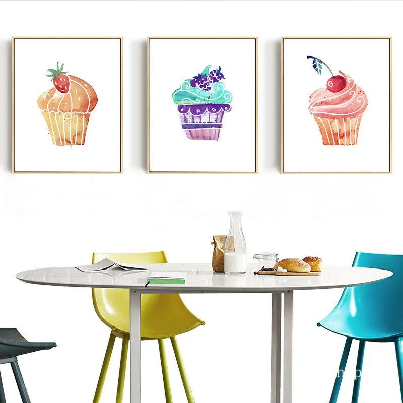 Кекс настенные художественные плакаты на скандинавскую тему и принты живопись